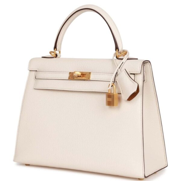 HERMÈS KELLY SELLIER 28 NATA EPSOM GOLD HARDWARE - Image 3