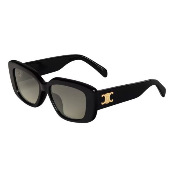 CELINE TRIOMPHE 04 SUNGLASSES IN ACETATE BLACK - Image 6