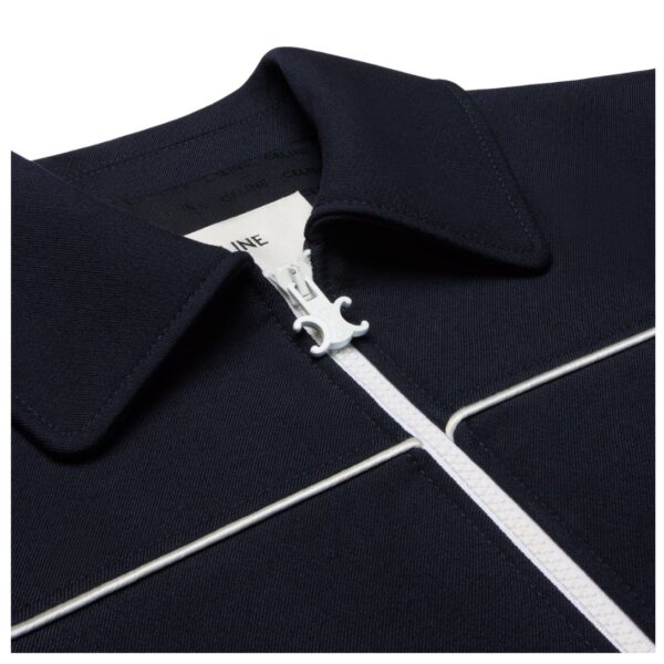 CELINE CHELSEA BLOUSON JACKET IN GAUFFERED DOUBLE WOOL - Image 3