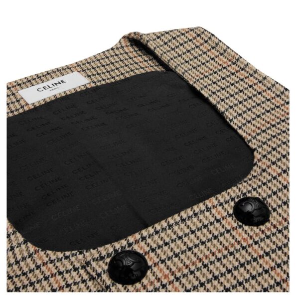 CELINE DOUBLE BREASTED VEST IN HOUNDSTOOTH WOOL - Image 3