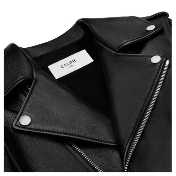 CELINE CLASSIC BIKER JACKET IN SOFT LAMBSKIN - Image 3