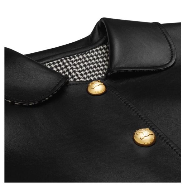 CELINE JACKET WITH CLAUDINE COLLAR IN SOFT LAMBSKIN - Image 3