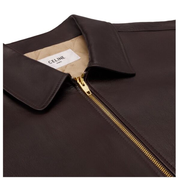 CELINE LOOSE AVIATOR BLOUSON JACKET IN SOFT LAMBSKIN - Image 3