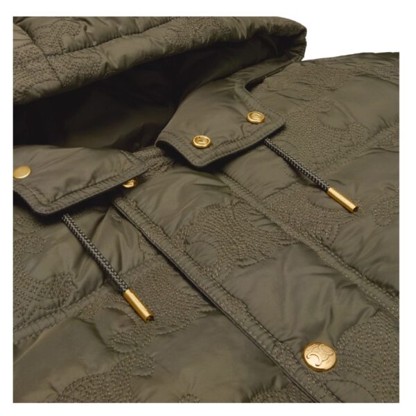 CELINE CROPPED TRIOMPHE DOWN JACKET IN LIGHTWEIGHT NYLON - Image 3