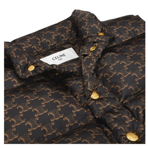 CELINE QUILTED VEST IN MONOGRAM NYLON - Image 3