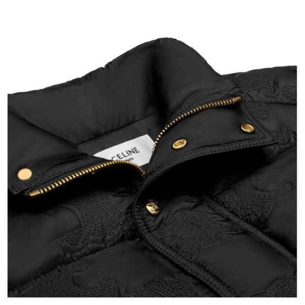 CELINE LONG TRIOMPHE DOWN JACKET IN LIGHTWEIGHT NYLON - Image 3
