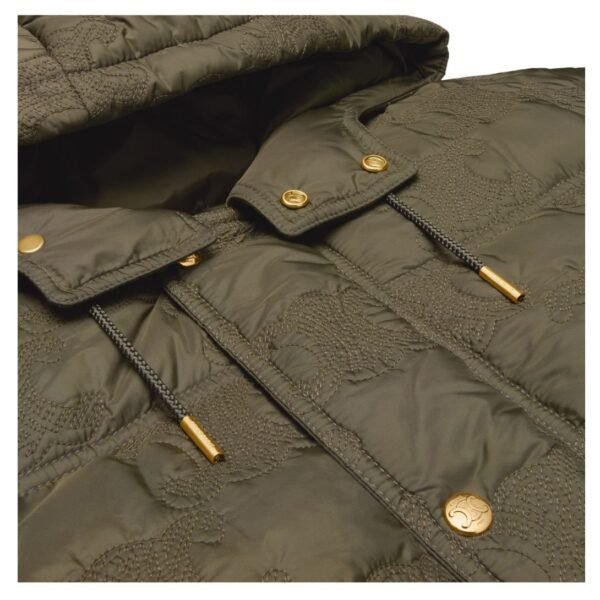 CELINE CROPPED TRIOMPHE DOWN JACKET IN LIGHTWEIGHT NYLON - Image 3