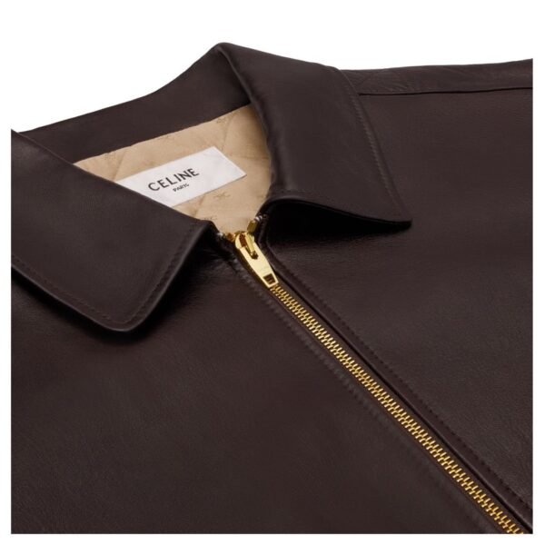 CELINE LOOSE AVIATOR BLOUSON JACKET IN SOFT LAMBSKIN - Image 3