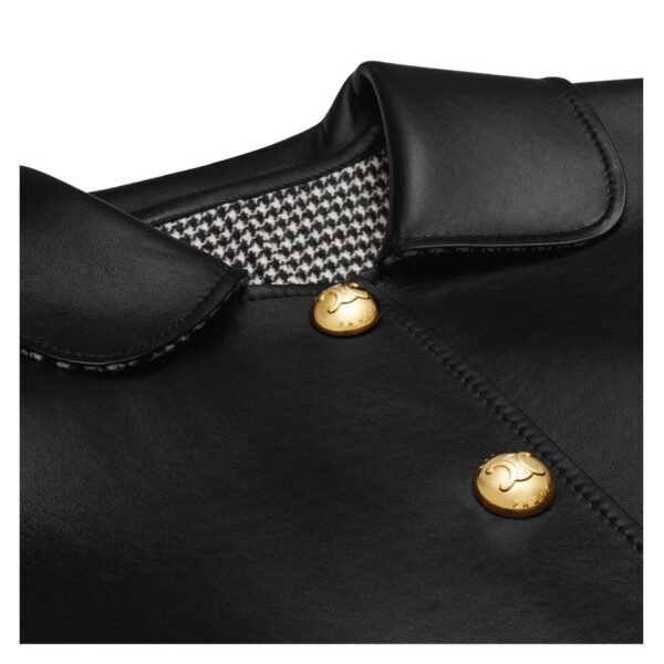 CELINE JACKET WITH CLAUDINE COLLAR IN SOFT LAMBSKIN - Image 3