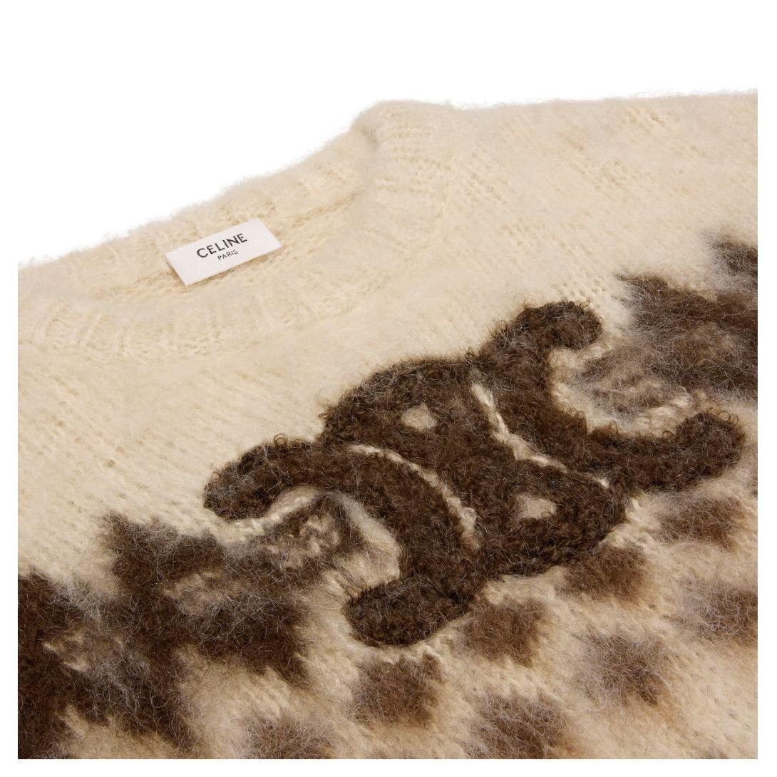 CELINE CREW NECK SWEATER IN FAIR ISLE MOHAIR - Image 3
