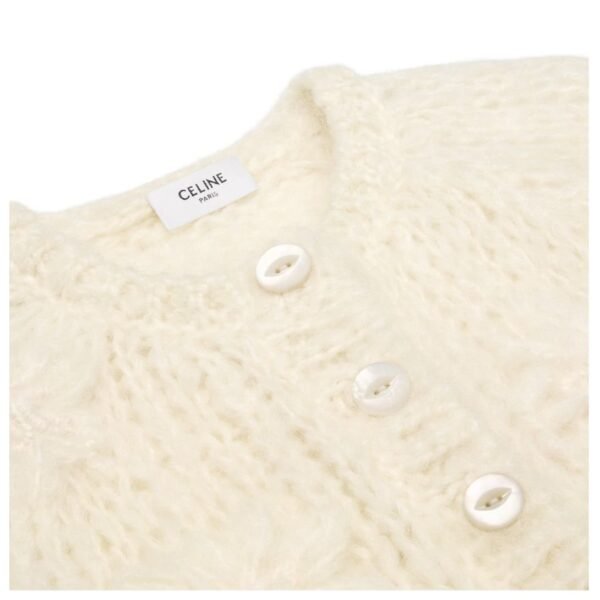 CELINE EMBROIDERED CARDIGAN IN MOHAIR - Image 3