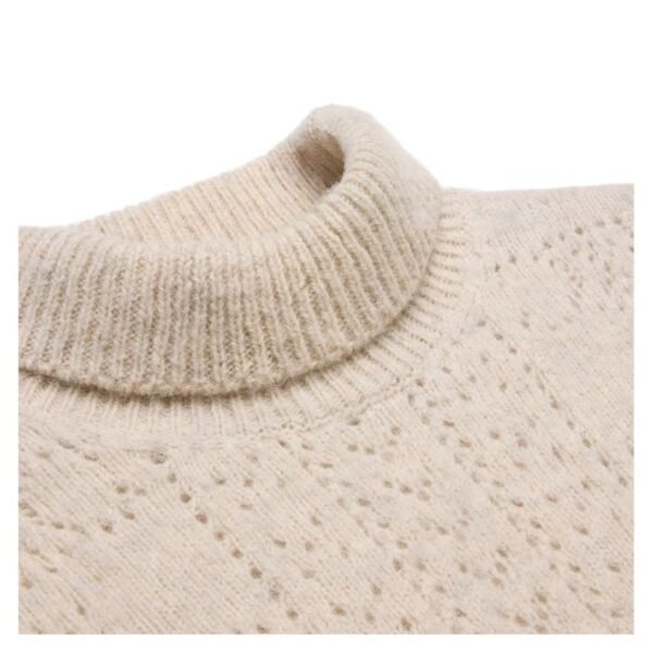 CELINE TURTLENECK SWEATER IN SHETLAND POINTELLE - Image 3
