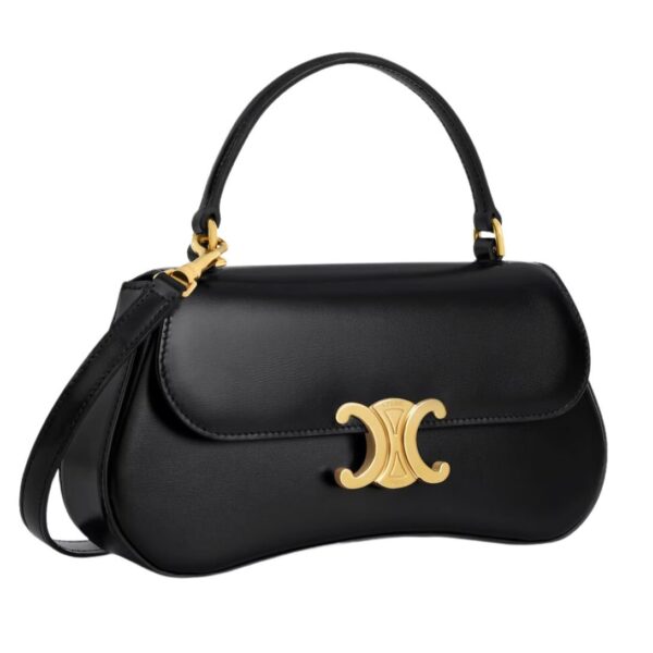 CELINE TEEN CELINE LOLA IN SHINY CALFSKIN BLACK - Image 7