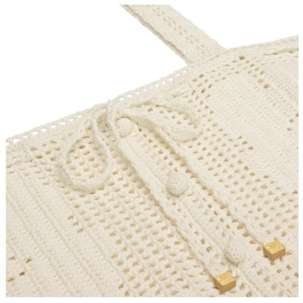 CELINE CROP TOP IN FLORAL CROCHETED COTTON - Image 3