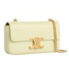CELINE CHAIN SHOULDER BAG CLAUDE IN SHINY CALFSKIN LIGHT YELLOW - Image 5