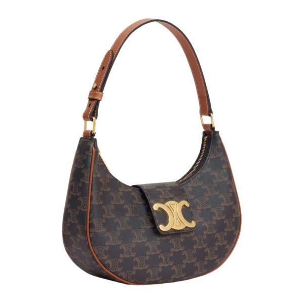 CELINE MEDIUM AVA TRIOMPHE BAG IN TRIOMPHE CANVAS AND CALFSKIN - Image 3