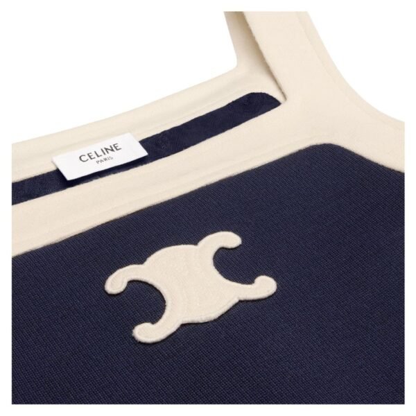 CELINE MINI TRIOMPHE DRESS IN WOOL JERSEY - Image 3