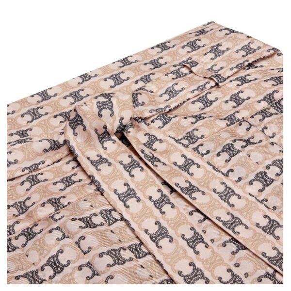 CELINE PLEATED SKIRT IN SILK GEORGETTE - Image 3