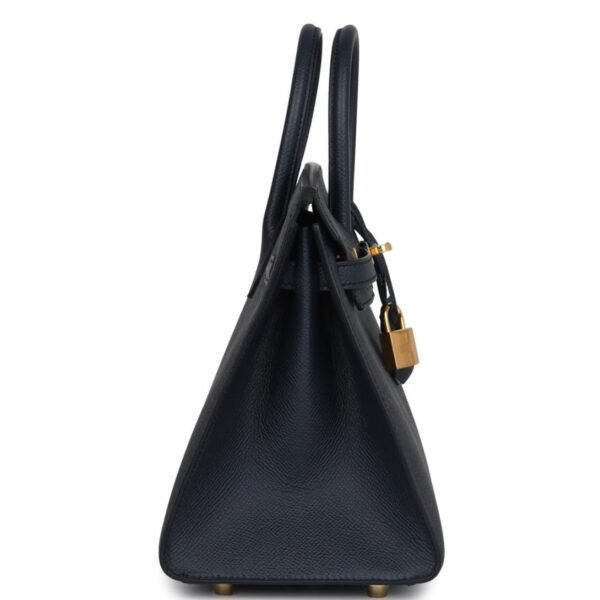 HERMÈS BIRKIN SELLIER 25 BLEU INDIGO EPSOM GOLD HARDWARE - Image 3