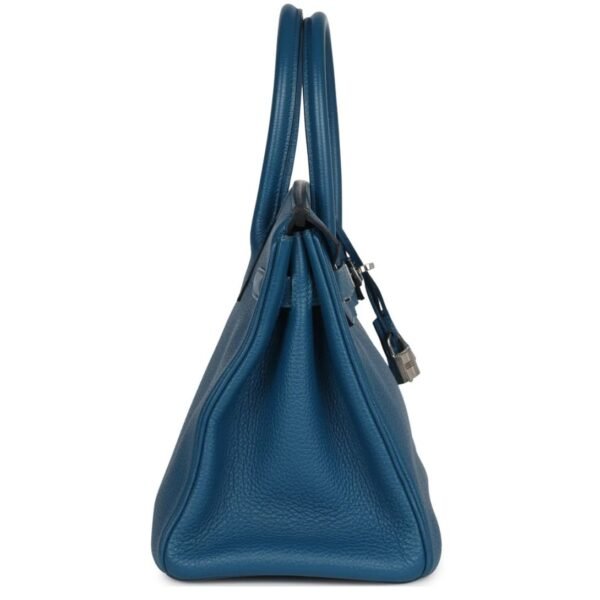 PRE-OWNED HERMÈS BIRKIN 30 COLVERT TOGO PALLADIUM HARDWARE - Image 4