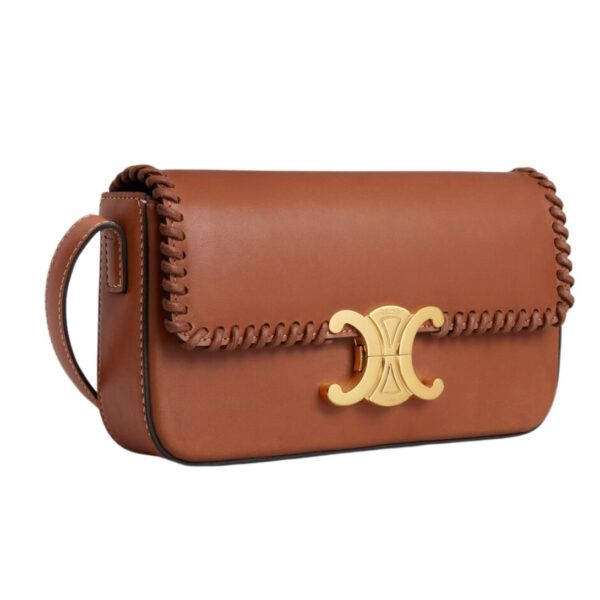 CELINE SHOULDER BAG CLAUDE IN BRAIDED NATURAL CALFSKIN - Image 3