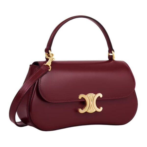 CELINE TEEN LOLA IN SHINY CALFSKIN LIGHT BURGUNDY - Image 7