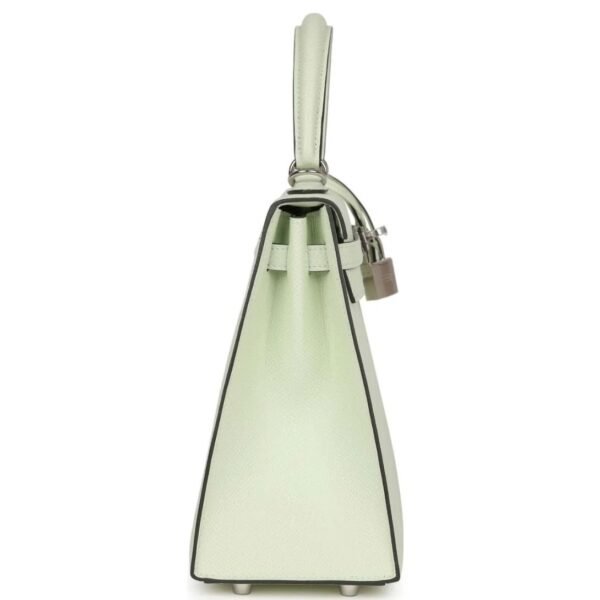 HERMÈS KELLY SELLIER 25 VERT FIZZ EPSOM PALLADIUM HARDWARE - Image 3