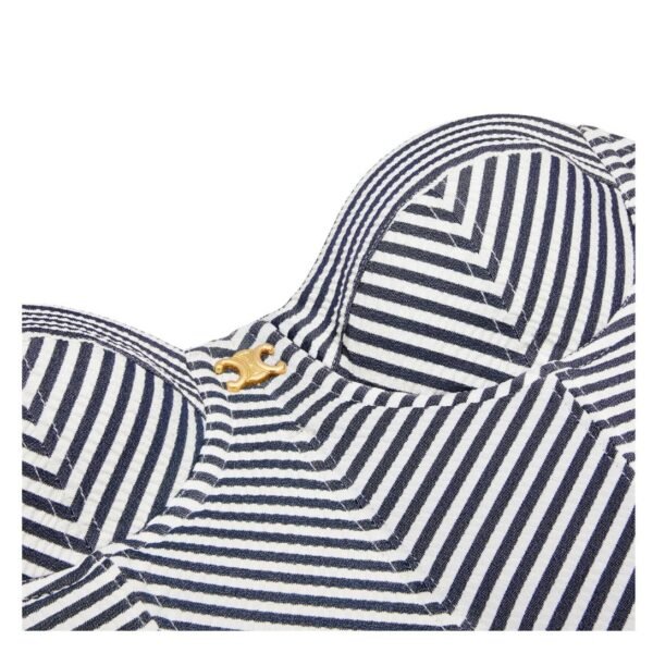 CELINE TRIOMPHE BUSTIER IN STRIPED JERSEY - Image 3