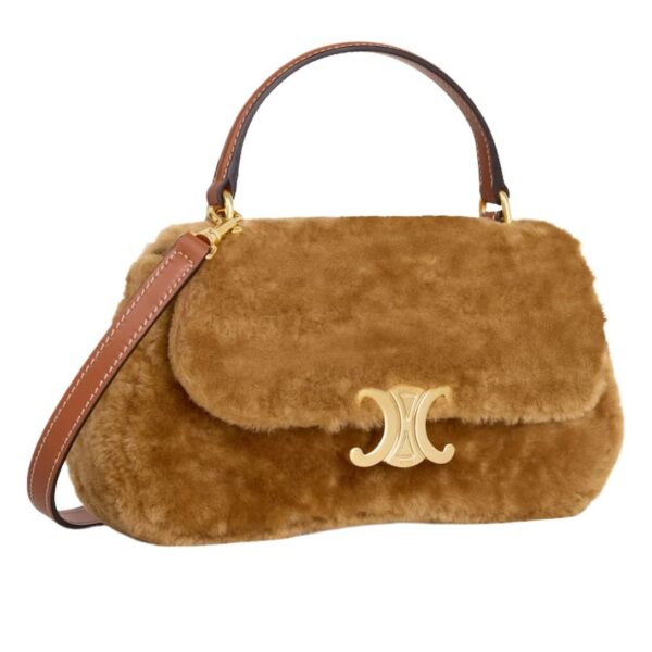 CELINE TEEN CELINE LOLA IN SHEARLING AND CALFSKIN - Image 3
