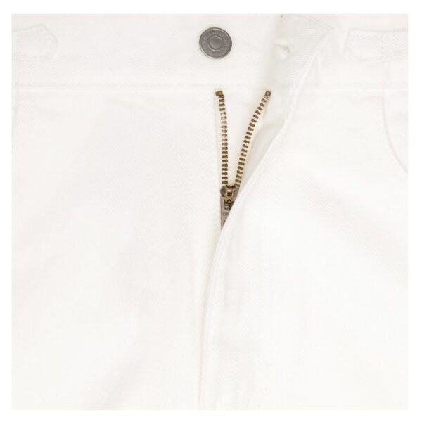 CELINE JANE FLARED JEANS IN OPTIC WHITE WASH DENIM - Image 3