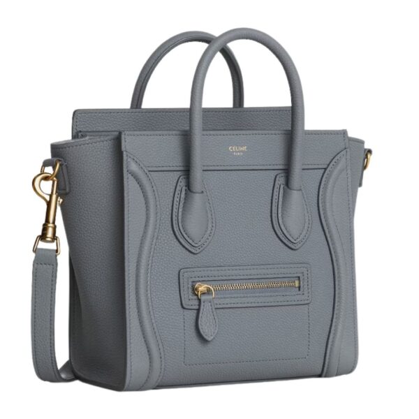 CELINE NANO LUGGAGE BAG IN BABY DRUMMED CALFSKIN - Image 3
