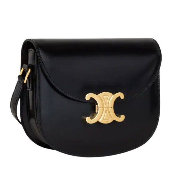 CELINE BESACE CLEA IN SHINY CALFSKIN BLACK - Image 4