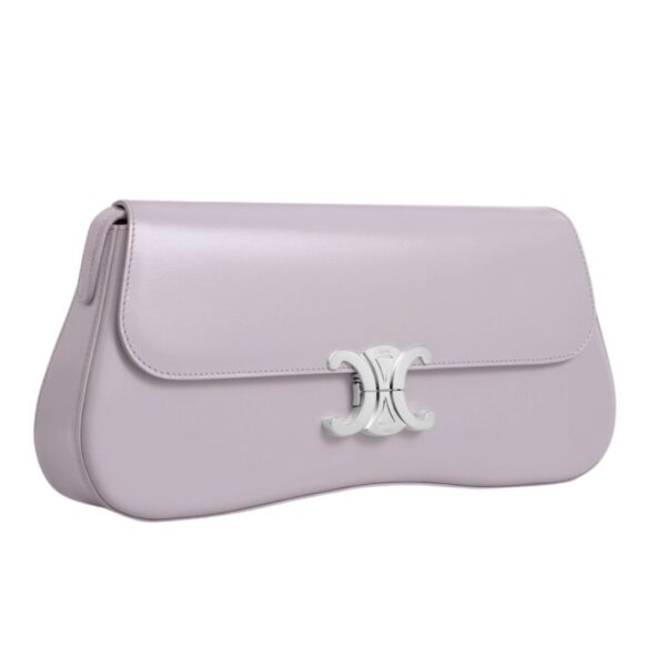 CELINE MEDIUM LOLA BAG IN SHINY CALFSKIN LIGHT LAVENDER - Image 5