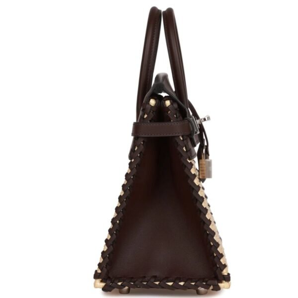 HERMÈS PICNIC BIRKIN 25 ROUGE SELLIER SWIFT PALLADIUM HARDWARE - Image 4