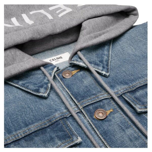 CELINE TRUCKER JACKET IN UNION WASH DENIM - Image 3