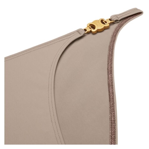 CELINE TRIOMPHE SWIMSUIT BOTTOM IN MATTE JERSEY LIGHT TAUPE - Image 4
