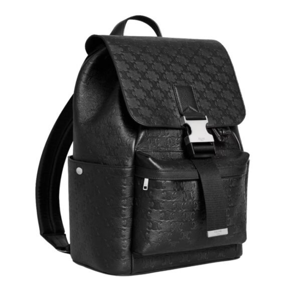 CELINE BACKPACK IN CALFSKIN WITH TRIOMPHE EMBOSSED - Image 3