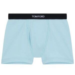 TOM FORD COTTON BOXER BRIEFS ARCTIC BLUE