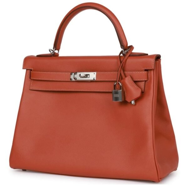 HERMÈS KELLY RETOURNE 32 BLUSH VERSO EVERCOLOR PALLADIUM HARDWARE - Image 3