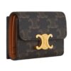 CELINE COMPACT WALLET WITH COIN TRIOMPHE IN CANVAS - Image 3