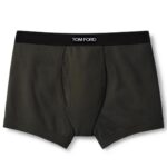 TOM FORD COTTON BOXER BRIEFS MILITARY GREEN
