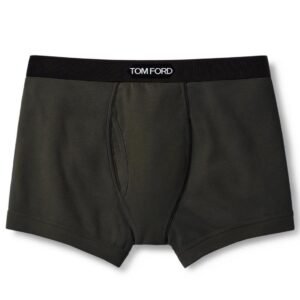 TOM FORD COTTON BOXER BRIEFS MILITARY GREEN