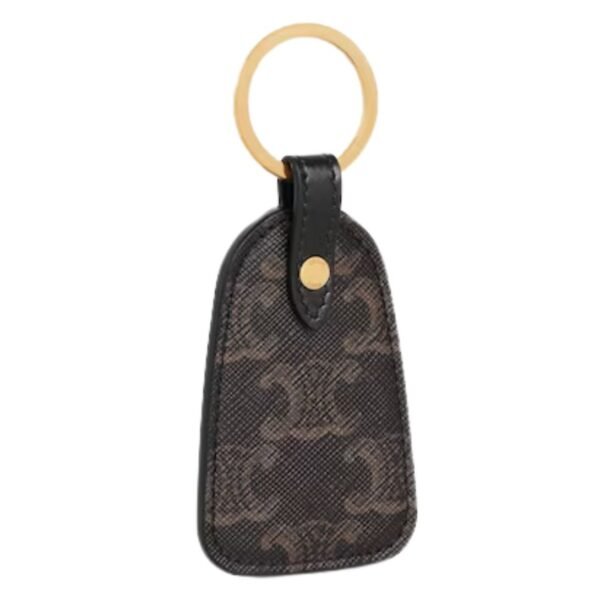 CELINE KEY HOLDER IN TRIOMPHE CANVAS AND CALFSKIN - Image 3