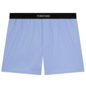 TOM FORD POPLIN BOXER PALE BLUE