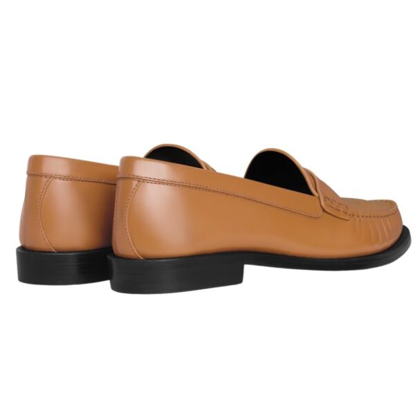 CELINE VIVIENNE LOAFER IN POLISHED BULL LIGHT TAN - Image 4