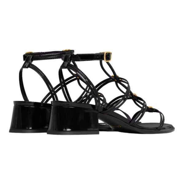 CELINE CLEMENCE MULTI TRIOMPHE SANDAL IN GLOSSY CALFSKIN - Image 3