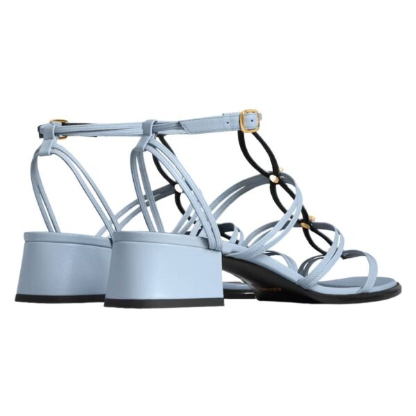 CELINE CLEMENCE MULTI TRIOMPHE SANDAL IN LAMBSKIN GLACIER - Image 4