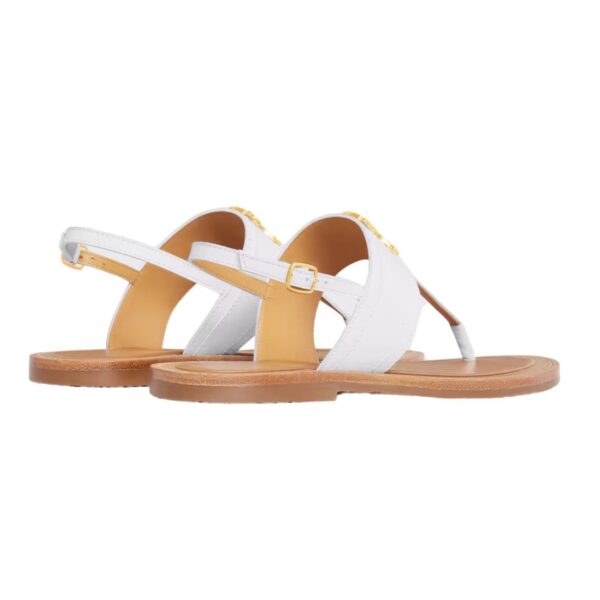 CELINE LYMPIA TRIOMPHE THONG IN CALFSKIN WHITE - Image 4