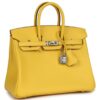 HERMÈS BIRKIN 25 JAUNE DE NAPLES SWIFT PALLADIUM HARDWARE (Copy) - Image 3