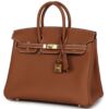 HERMÈS BIRKIN 25 GOLD TOGO GOLD HARDWARE - Image 3